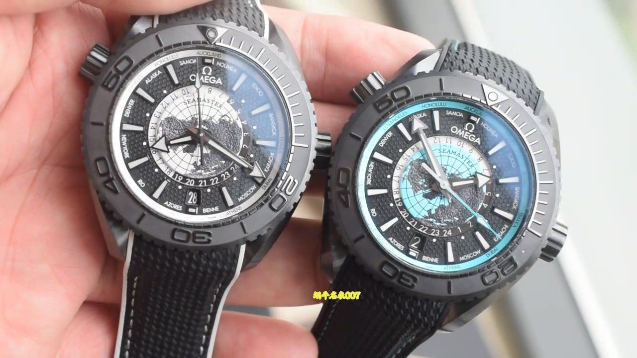  Video review VS Factory  Omega Seamaster World Time 600 meters 215.92.46.22.01.006和215.92.46.22.01.007 watches  / R836