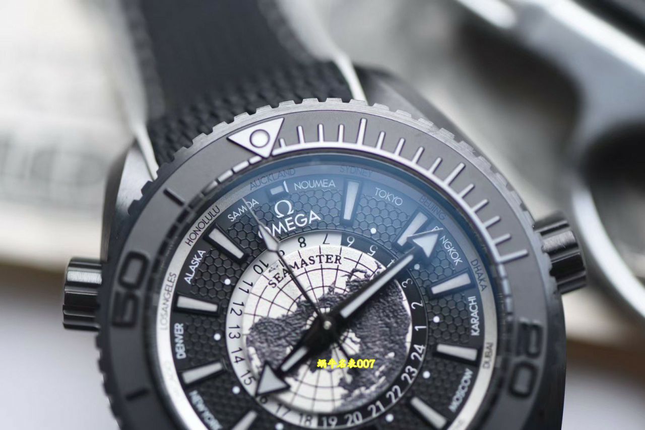  Video review VS Factory  Omega Seamaster World Time 600 meters 215.92.46.22.01.006和215.92.46.22.01.007 watches  / R836