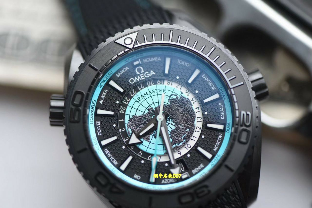 VS Omega Seamaster  planet ocean 600 meters  World Time  series 215.92.46.22.01.007 watches  / VS835