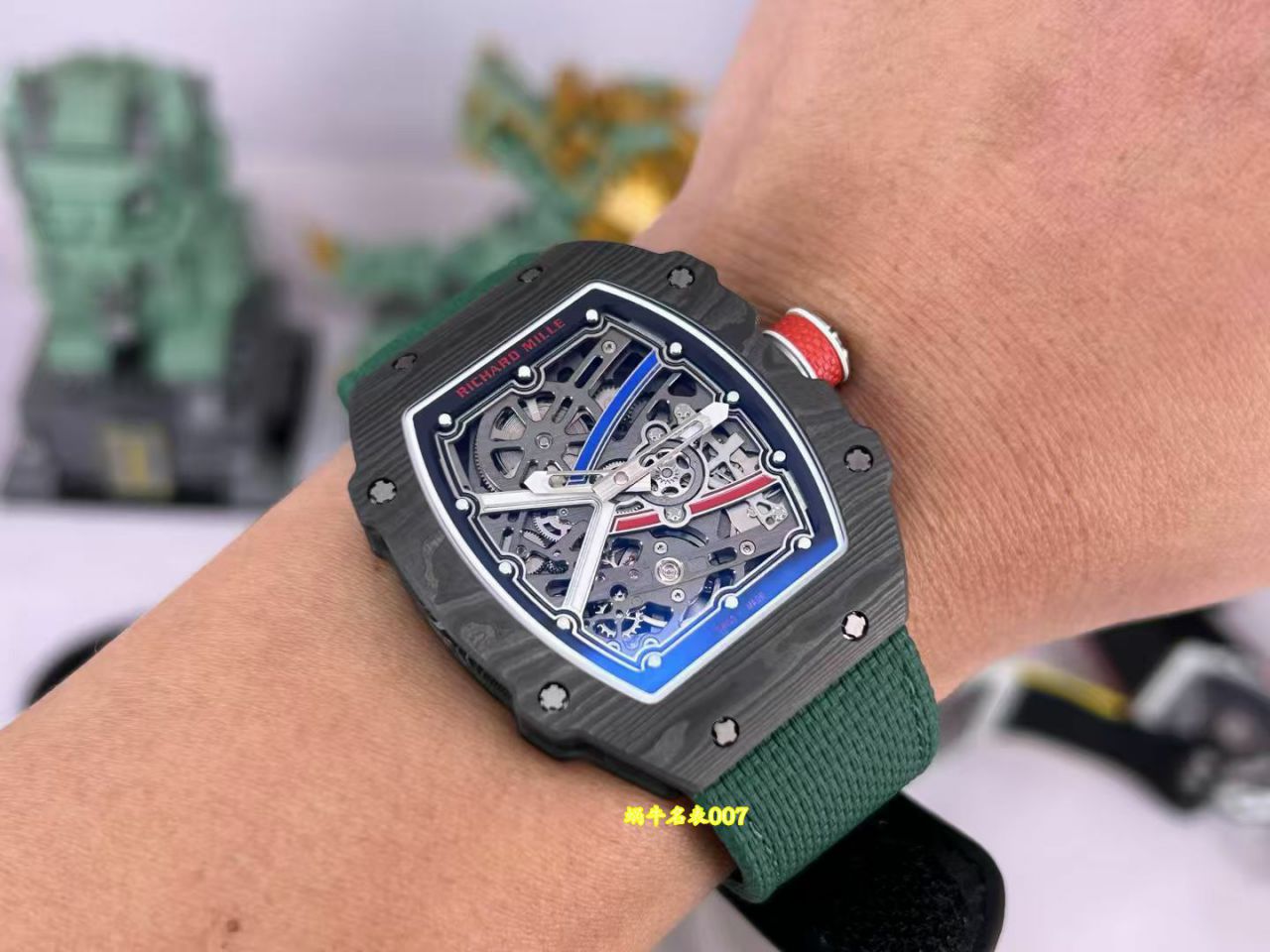  Video review  Ultra-high-end  Customized  RICHARD MILLE   watch model RM 67-02 thinnest 8mm  lightest 39 gram  / RM67-02GD