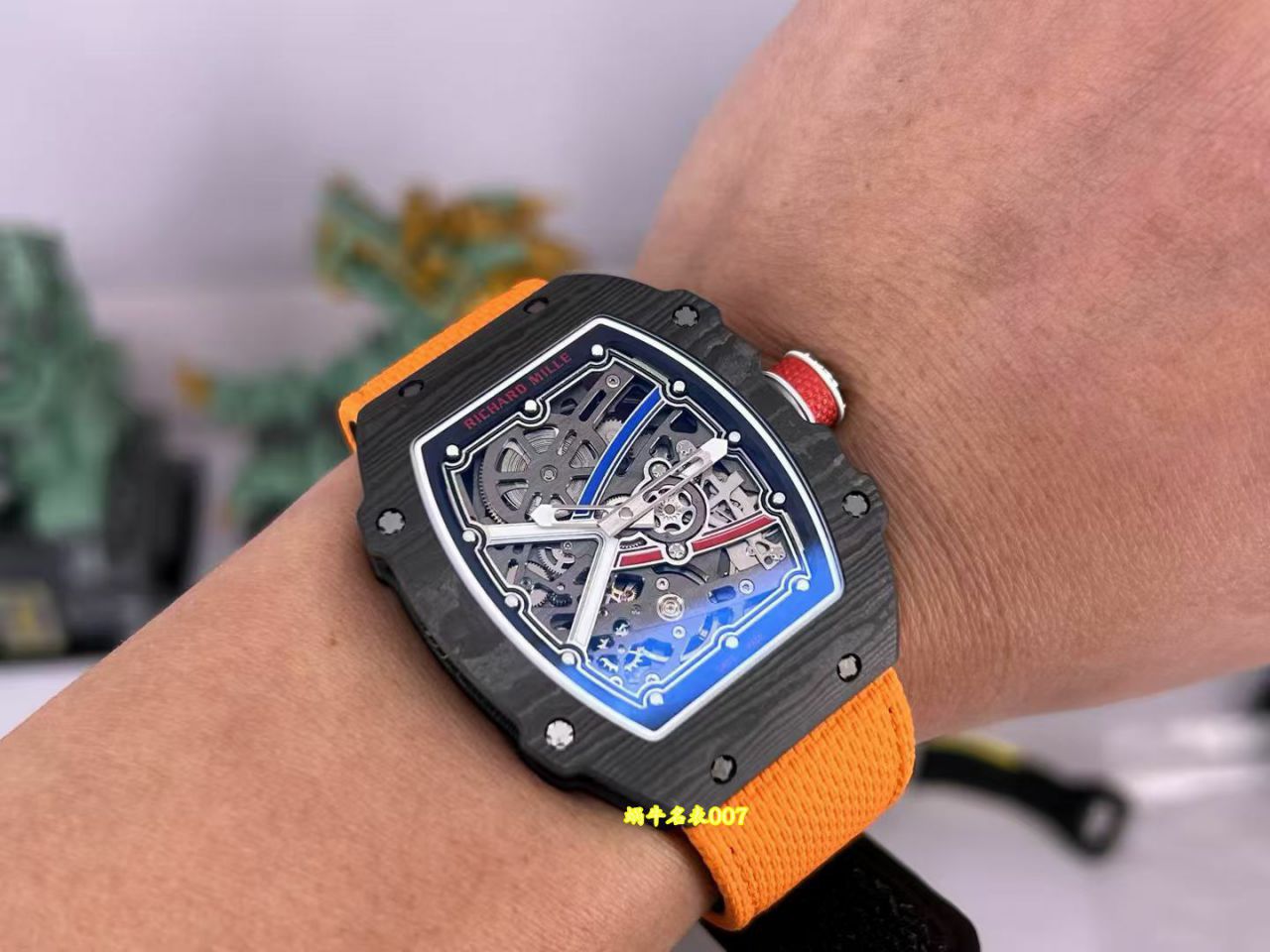  Video review  Ultra-high-end  Customized  RICHARD MILLE   watch model RM 67-02 thinnest 8mm  lightest 39 gram  / RM67-02GD