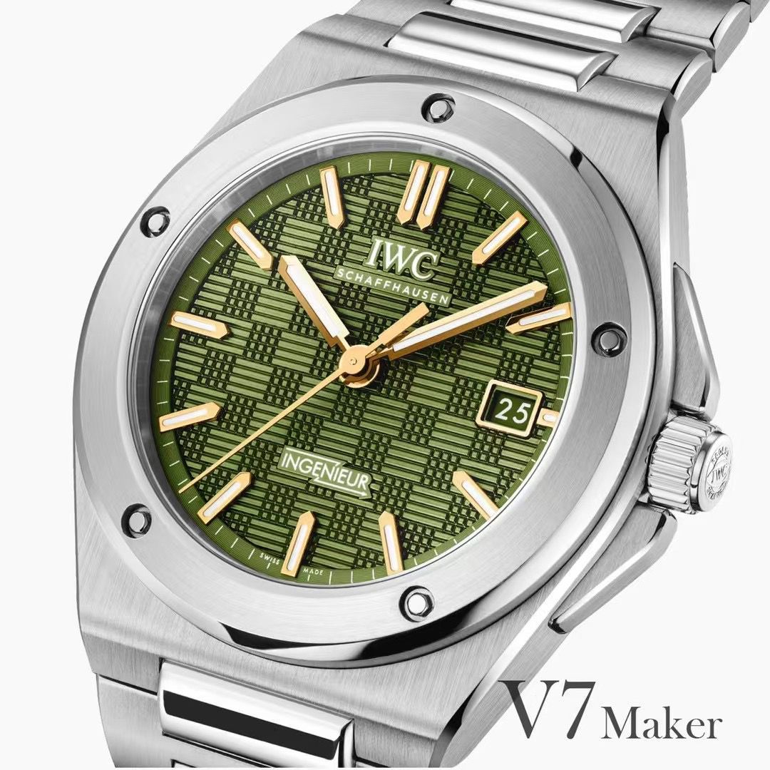  Video review V7 Factory   IWC Ingenieur  series  Green 金针IW328908 watches  / WG669
