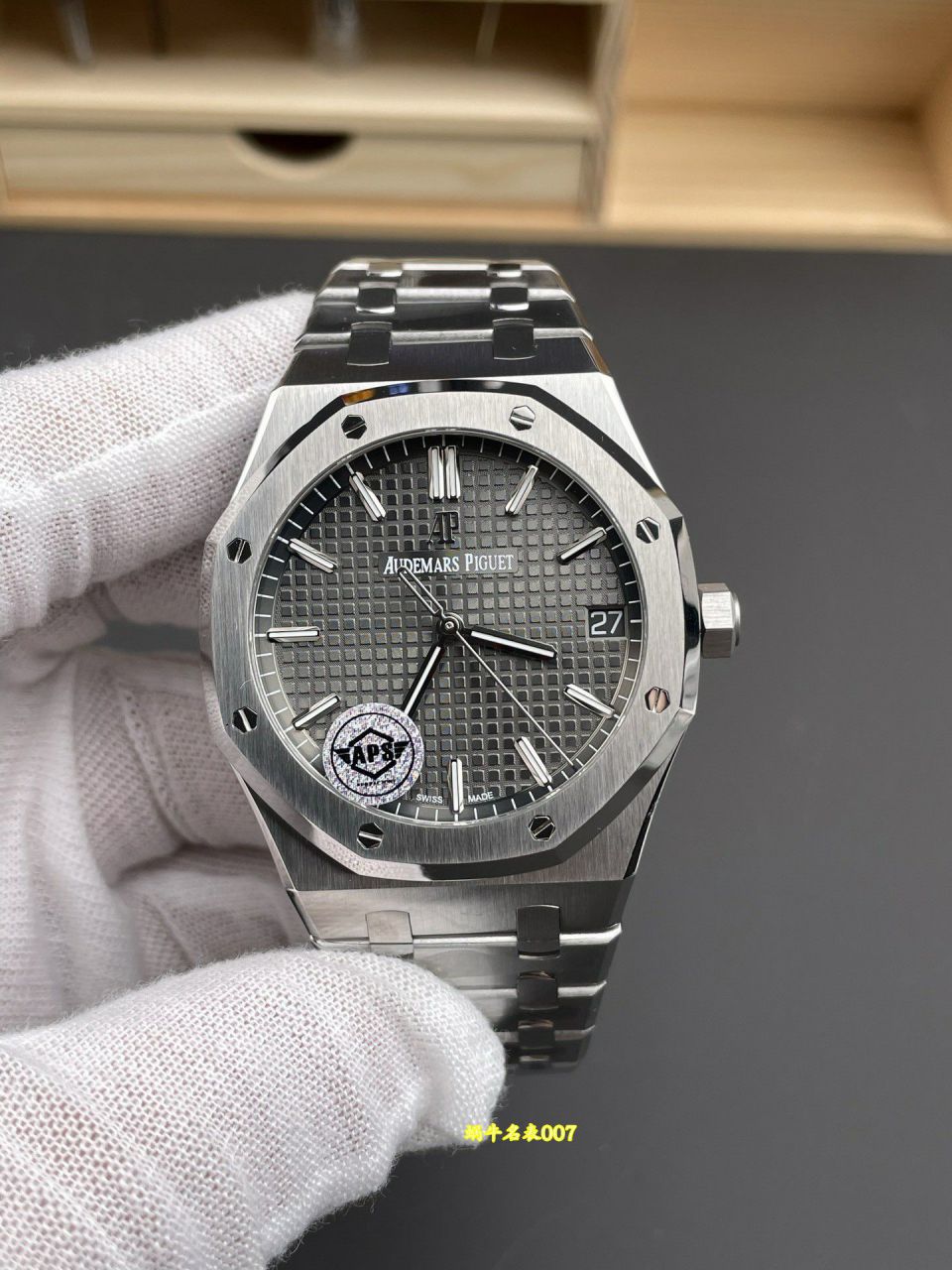 APS Factory Audemars Piguet Royal Oak  Gray surface  Customized movement 15500ST.OO.1220ST.02 watches  / AP376