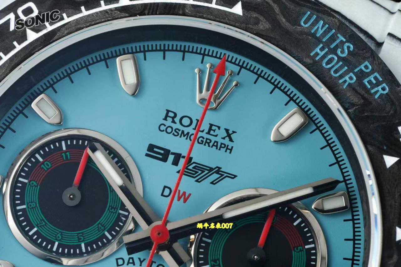 Sonic Factory Diw Co-branded with Porsche 911 S/T carbon fiber  Rolex Daytona  modified  watch / R1055