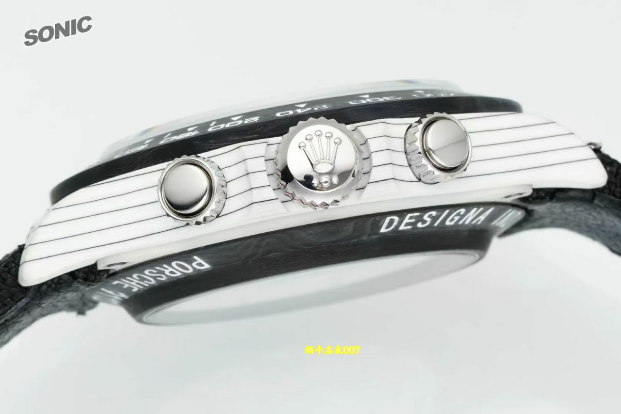 Sonic Factory Diw Co-branded with Porsche 911 S/T carbon fiber  Rolex Daytona  modified  watch / R1055