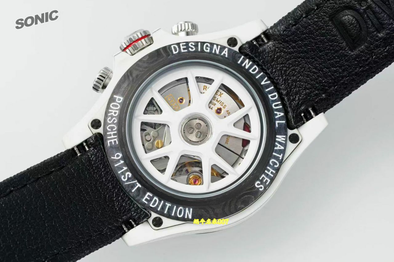 Sonic Factory Diw Co-branded with Porsche 911 S/T carbon fiber  Rolex Daytona  modified  watch / R1055