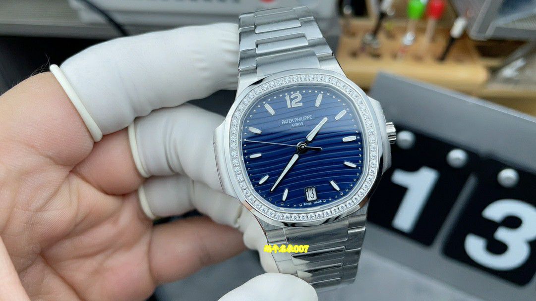 3K Factory  Customized movement Patek Philippe women   Nautilus  replica  watch 7118/1200A-001 watches  / BD533
