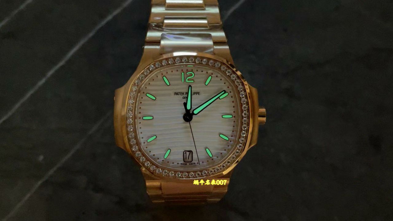 3K Factory  Customized movement Patek Philippe women   Nautilus  replica  watch 7118/1200A-001 watches  / BD533