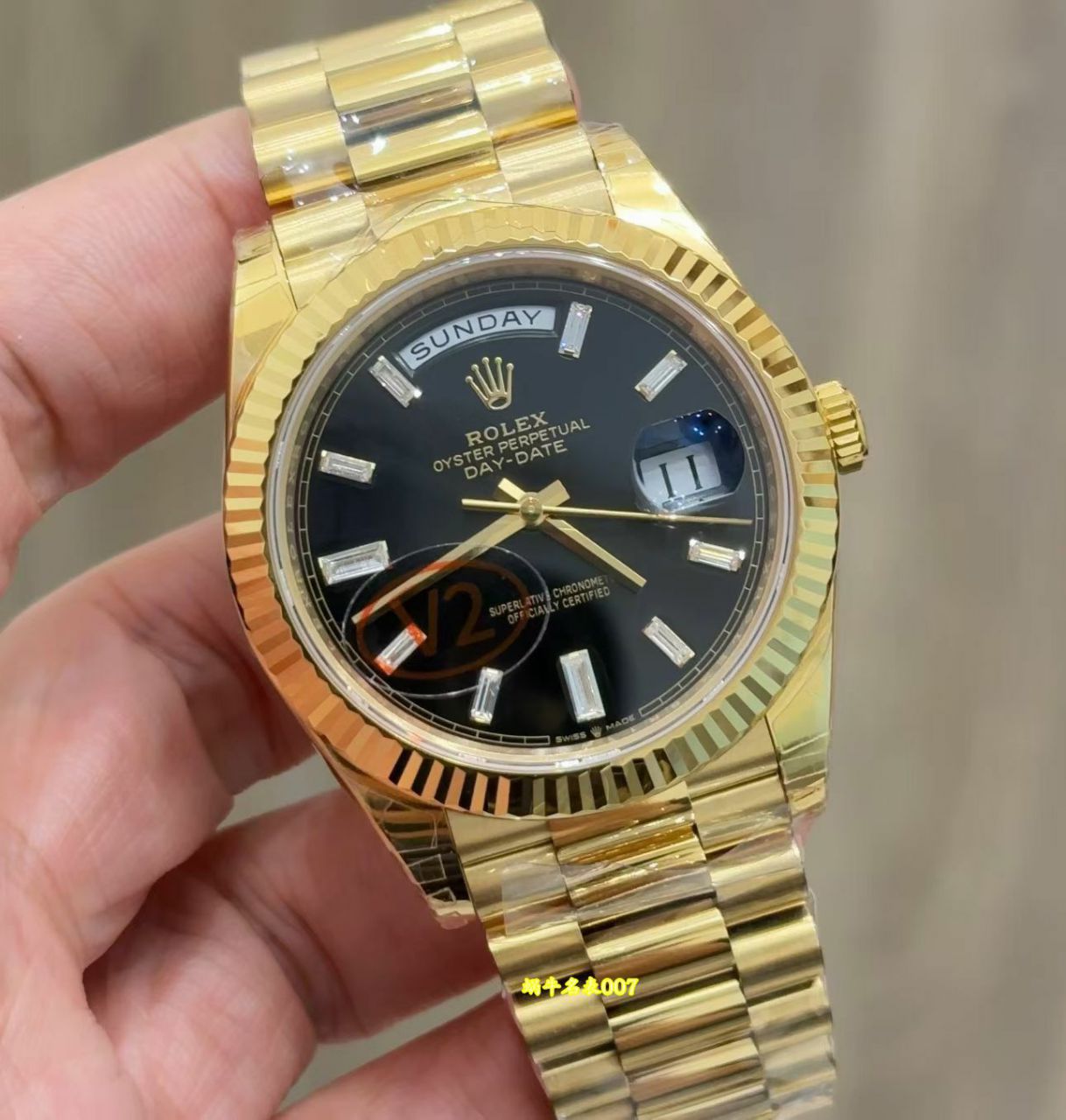 视频评测VS厂182 克 配重版Top Replica 劳力士星期日历型系列m228235-0025腕表 /  