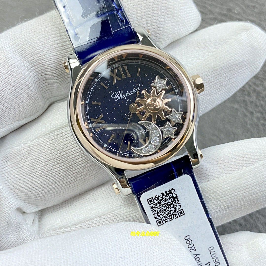 视频评测萧邦顶级复刻女表HAPPY SPORT系列278573-6027腕表 /  