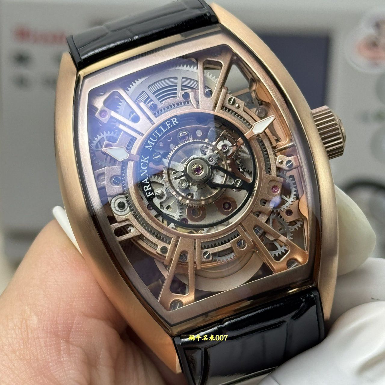 franck muller法穆兰陀飞轮复刻手表 grand gentral tourbillon skeleton curvex cx /  
