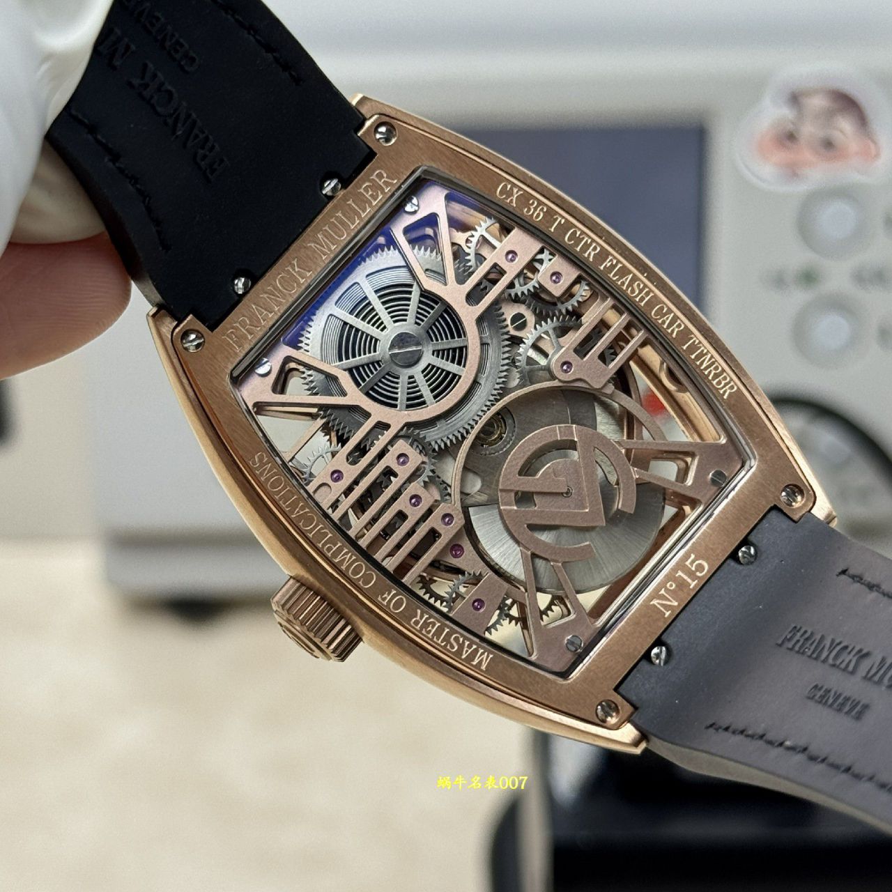franck muller法穆兰陀飞轮复刻手表 grand gentral tourbillon skeleton curvex cx /  