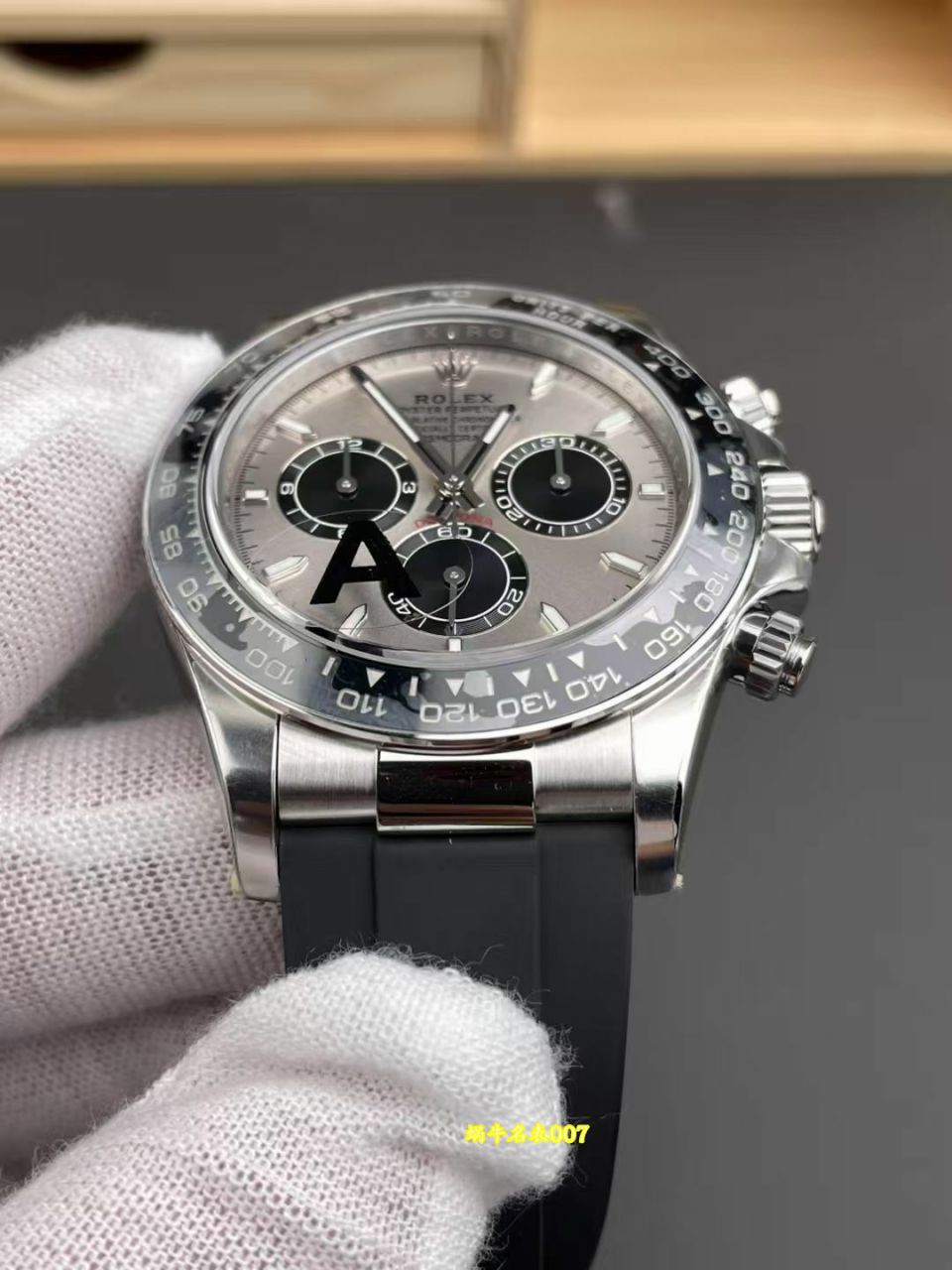 视频评测VS配重水泥灰胶迪4131劳力士宇宙计型迪通拿复刻高仿m126519ln-0006手表 /  