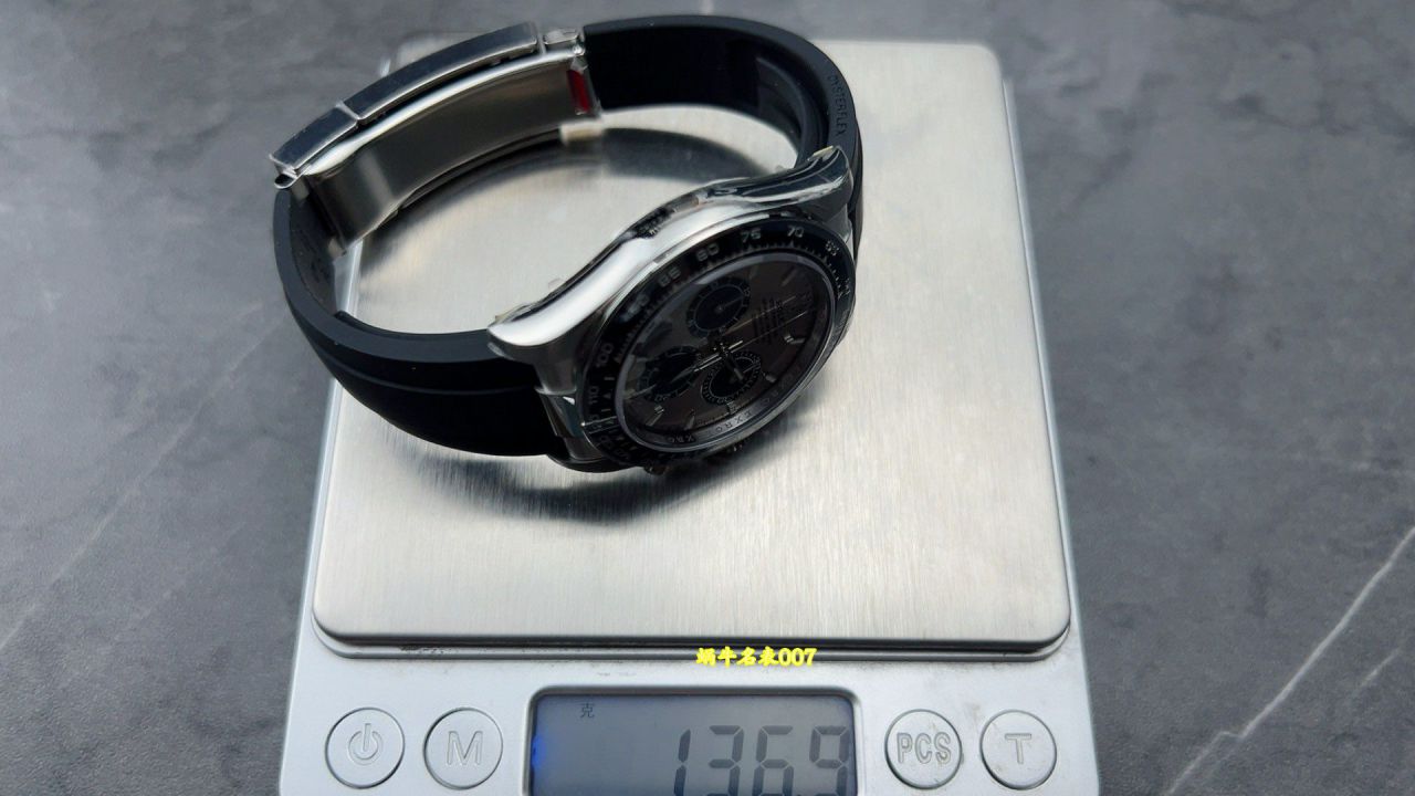 视频评测VS配重水泥灰胶迪4131劳力士宇宙计型迪通拿复刻高仿m126519ln-0006手表 /  