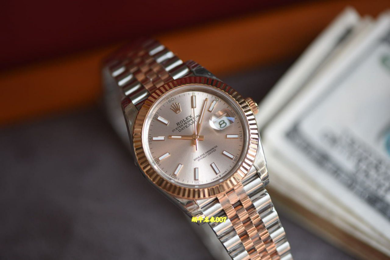 VS劳力士日志型复刻高仿m126331-0010粉盘腕表 /  