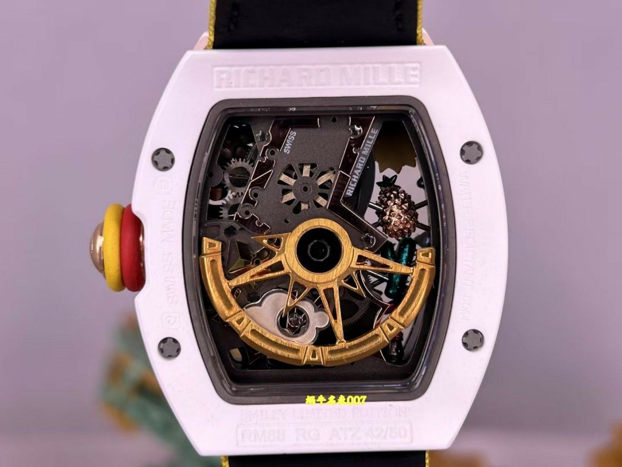 高端私人订制Richard Mille笑脸RM 88 rm88陶瓷/蓝宝石水晶壳套独家复刻克隆手表 