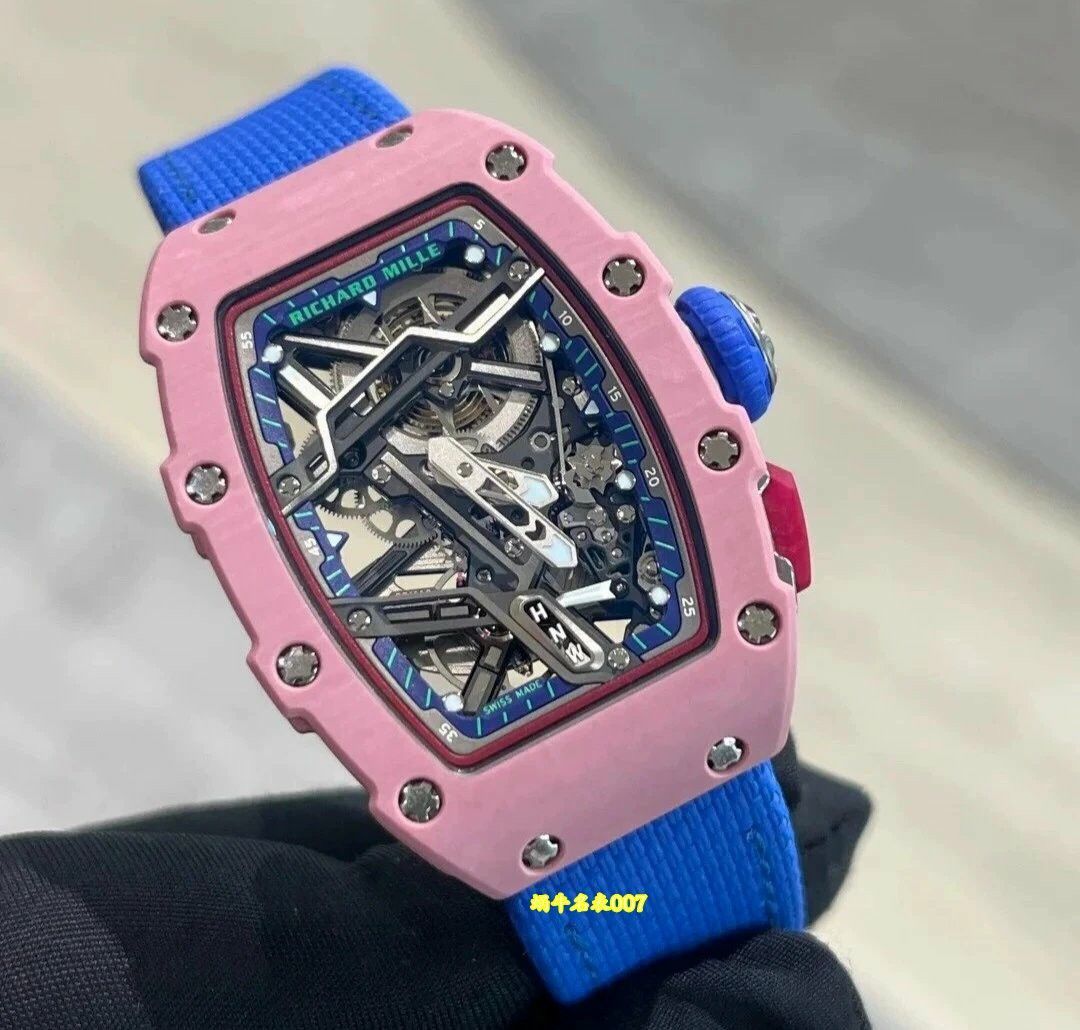 高端定制Richard Mille女士系列RM07-04 SALMON-PINK顶级复刻腕表 