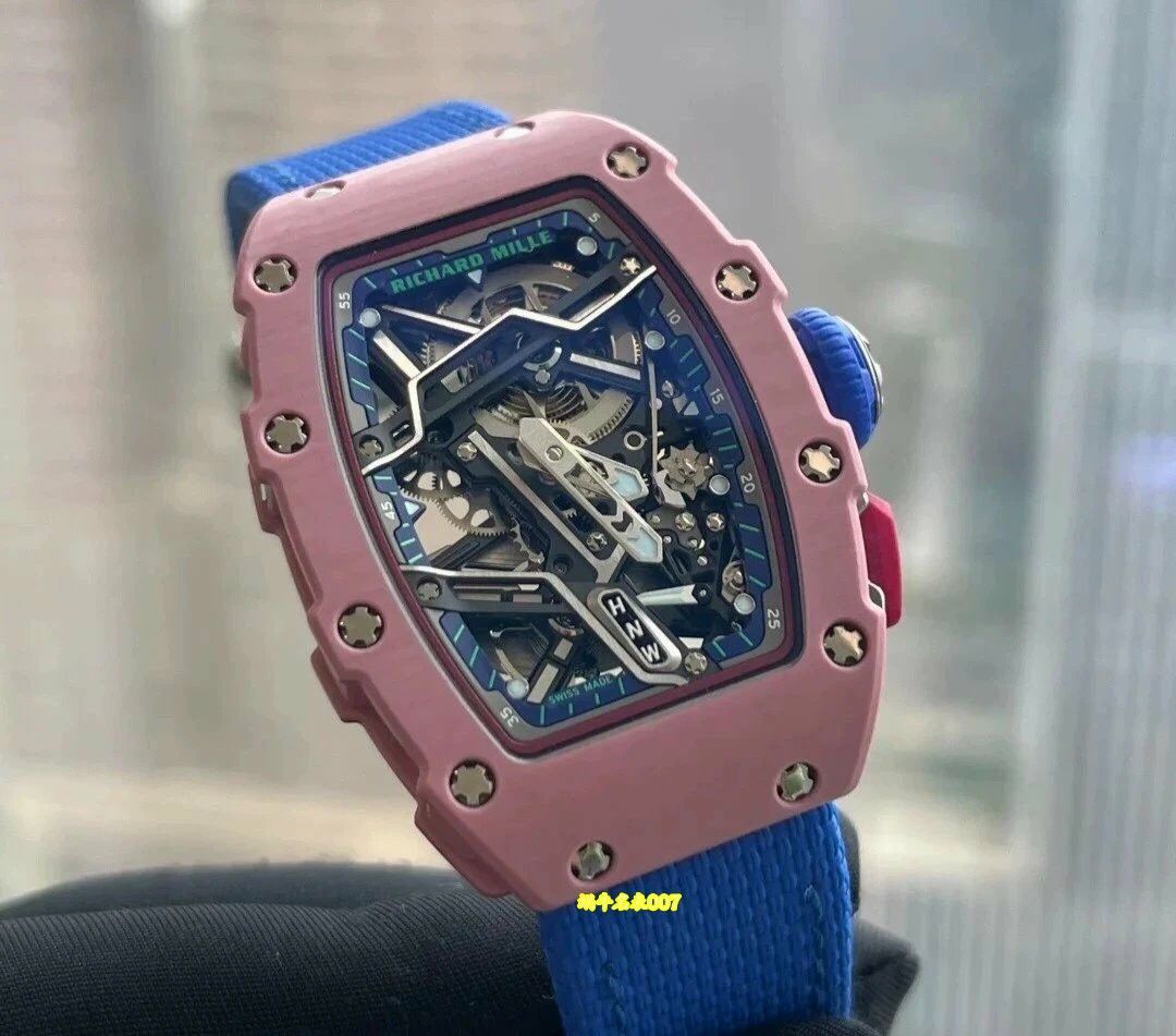 高端定制Richard Mille女士系列RM07-04 SALMON-PINK顶级复刻腕表 