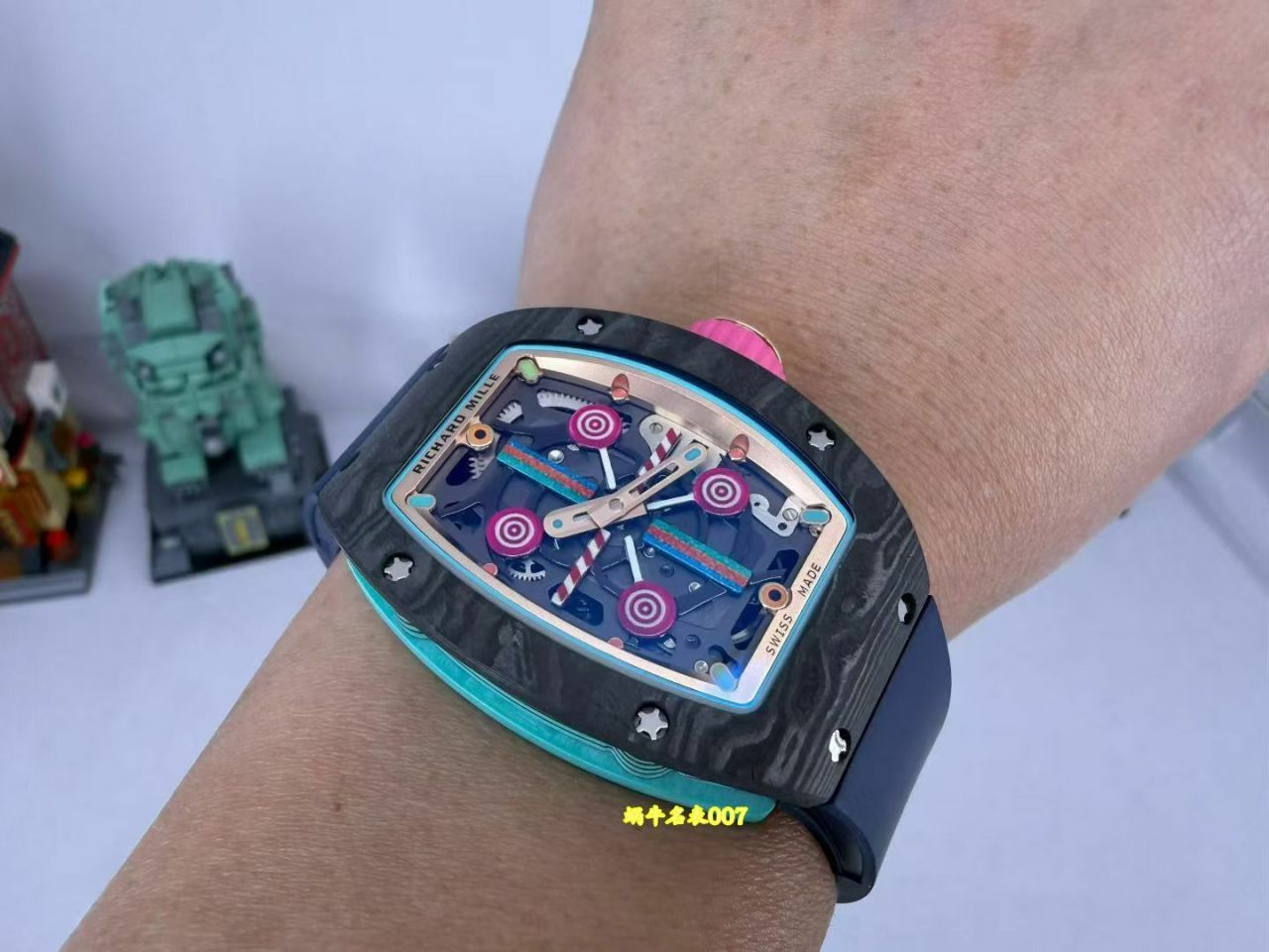 高端定制Richard Miller理查德米勒RM07顶级复刻手表RM 07-03 LITCHI腕表 