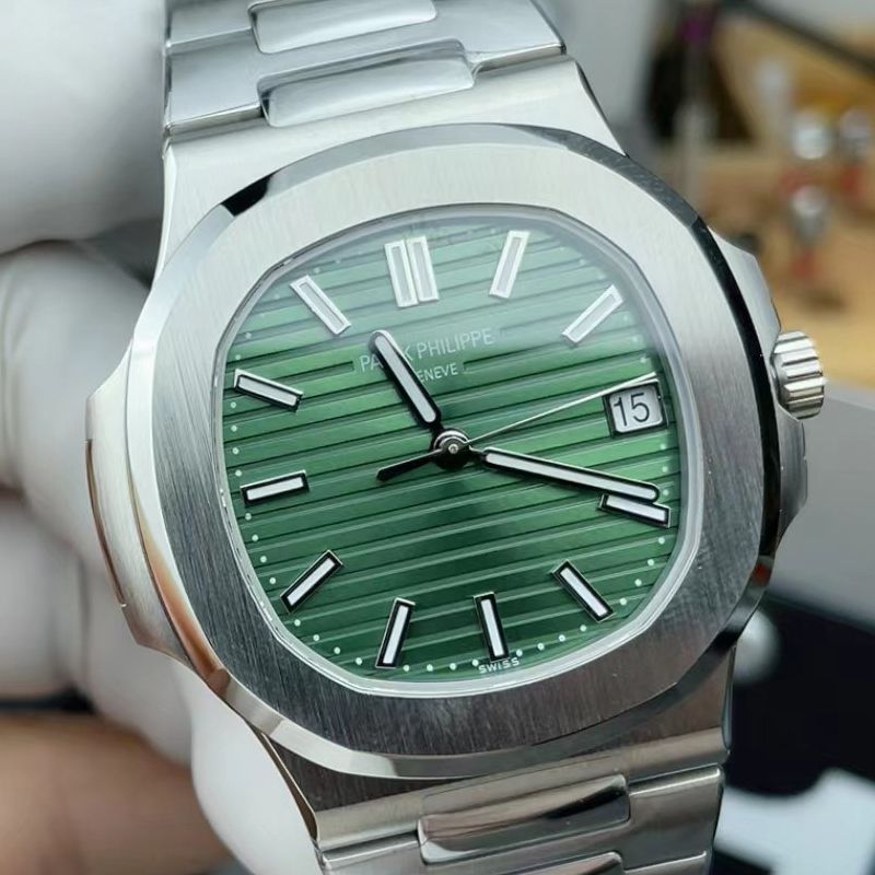 【 Video review 】3K Customized movement Patek Philippe Green  Nautilus 100% imitation  replica 5711/1A-014 watch
